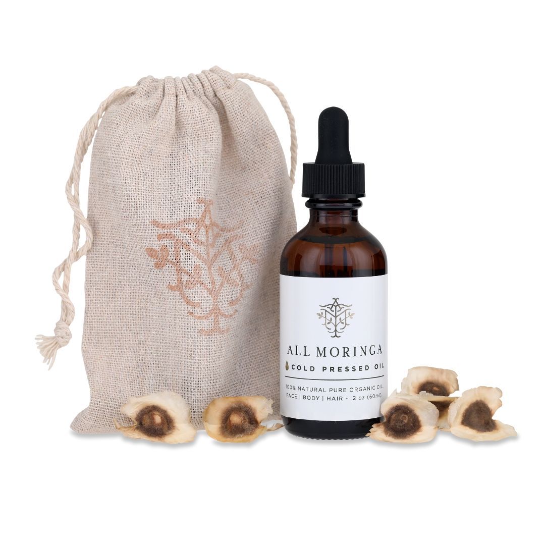 Premium Pure 100% Organic Moringa Oleifera Cold Press Seed Oil for