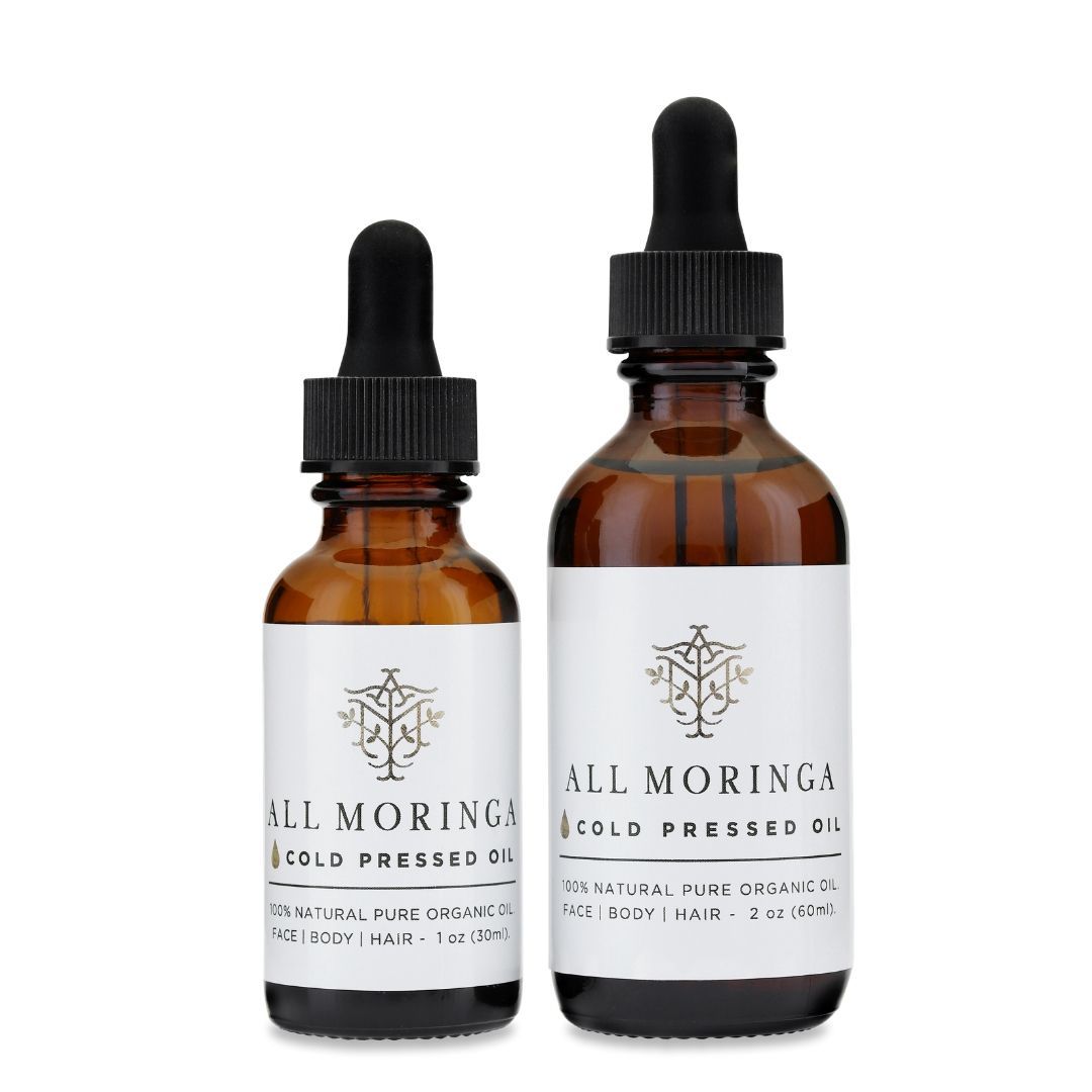 Premium Pure 100% Organic Moringa Oleifera Cold Press Seed Oil for