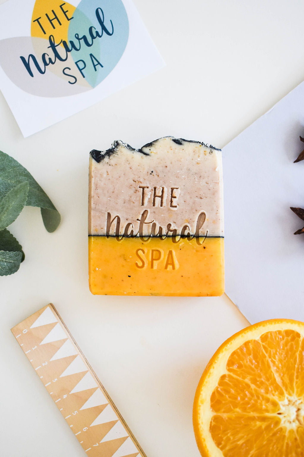 Spiced Orange Soap Bar -  Sweet Orange and Star Anise - 3 different